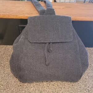 Gray Wool Backpack